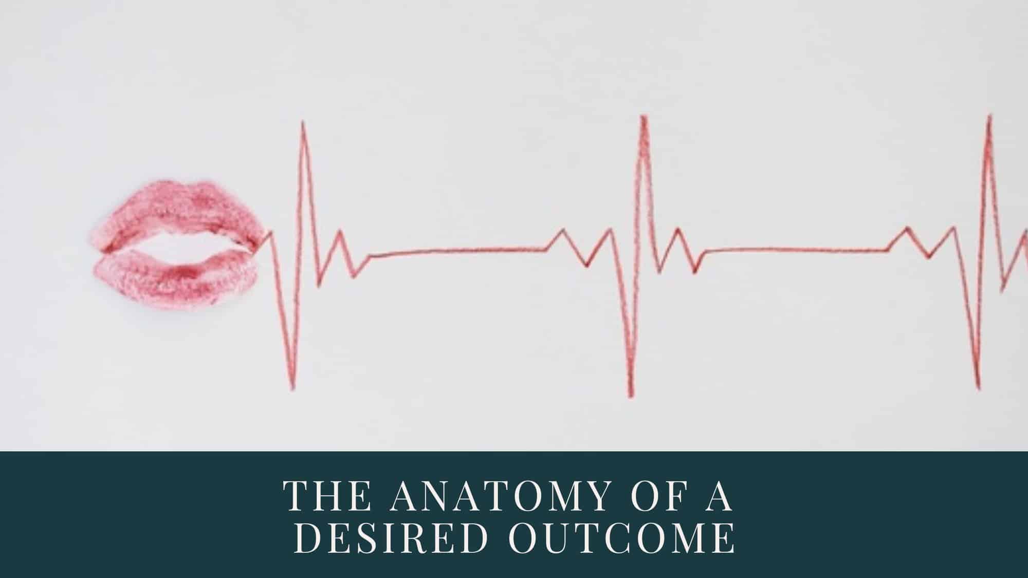 The anatomy of a desired outcome - The anatomy of a Desired Outcome Maybe you've noticed how sometimes clients start a session by saying: 'I want to get confident' while other times, it's more like: 'I want to start to feel into the possibility of maybe one day connecting with the start of feeling something like confidence' The way that the Desired Outcome gets phrased tells us a lot about how the client currently relates to the Desired Outcome, and there are clues in that first phrasing that tell us about what the process of unfolding might be like. (Thank you James Lawley, who first pointed me to this! I love how a client's system can't help but show us its structures of organisation and meaning making.) You could say that the closer the 'I' is to the word that stands for what the client wants, the closer they are at this very moment to spiritually, physically, mentally, emotionally being able to create that outcome for themselves. Of course, part of our aim in a coaching session is to bridge the metaphorical gap between where the 'I' is at the start of a session, and what it is that they want to call in. When you start to explore this with your client, start by exploring their true desire, the 'confidence' in these examples. What kind of confidence is that? Anything else about it? Where is it? If you are able to, develop this into a metaphor. Then go for the process that they identified: 'What kind of get, is that get, when you want to get confident?' - bring that into metaphor - or better yet, a process, a sequence expressed in embodied metaphor. This is the fastest way to help people create that inner shift in the session, and lay the foundation for that shift to last. Or, in the second instance: 'And what kind of 'start to feel into the possibility of maybe one day connecting with the start of feeling something like confidence' is that? - this will make the client reconsider and hone in on what's actually most important right now. In short: Often, you start by exploring the thing furthest away from the 'I' in the DO statement, especially when there is a lot of filler words between the I and the actual desire. The closer that desire is to the 'I', the less space the client gives themselves to hide away from what is tricky about this particular Desired Outcome. Kiss With Ekg Line Coming Out Of It by Marija Vukovic from NounProject.com