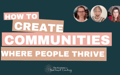 How can you create communities where people can thrive
